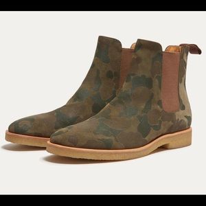 HOUSTON SUEDE CAMO CHELSEA BOOTS 9